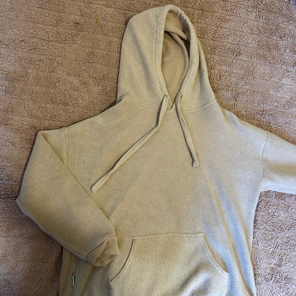 Men's Beige Hoodie Sweater